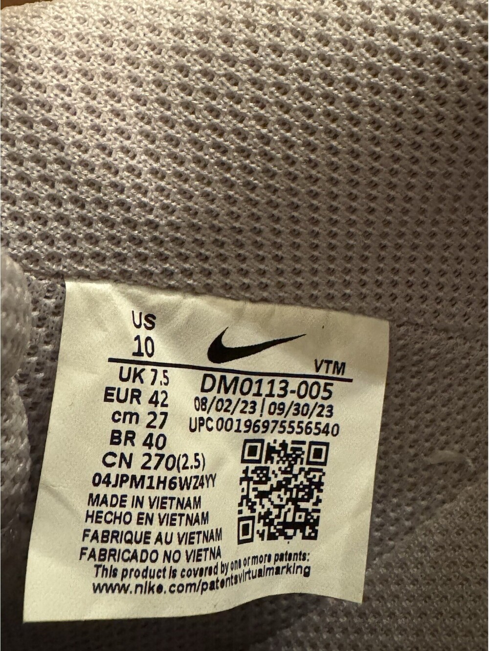 Nike Court Vision Alta DM0113-005 Women’s Size 10 Platform Sneakers Pink EUC - Picture 7 of 8